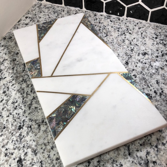 Anthropologie Dining Anthropologie Marble Iris Cheese Board Poshmark